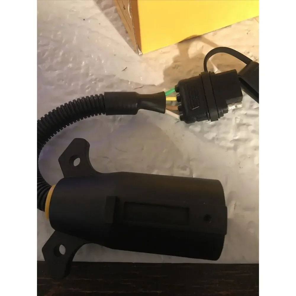 Oyviny RV 7 Pin Trailer Plug with IP68 Waterproof Seal, Detachable 7 Way Round